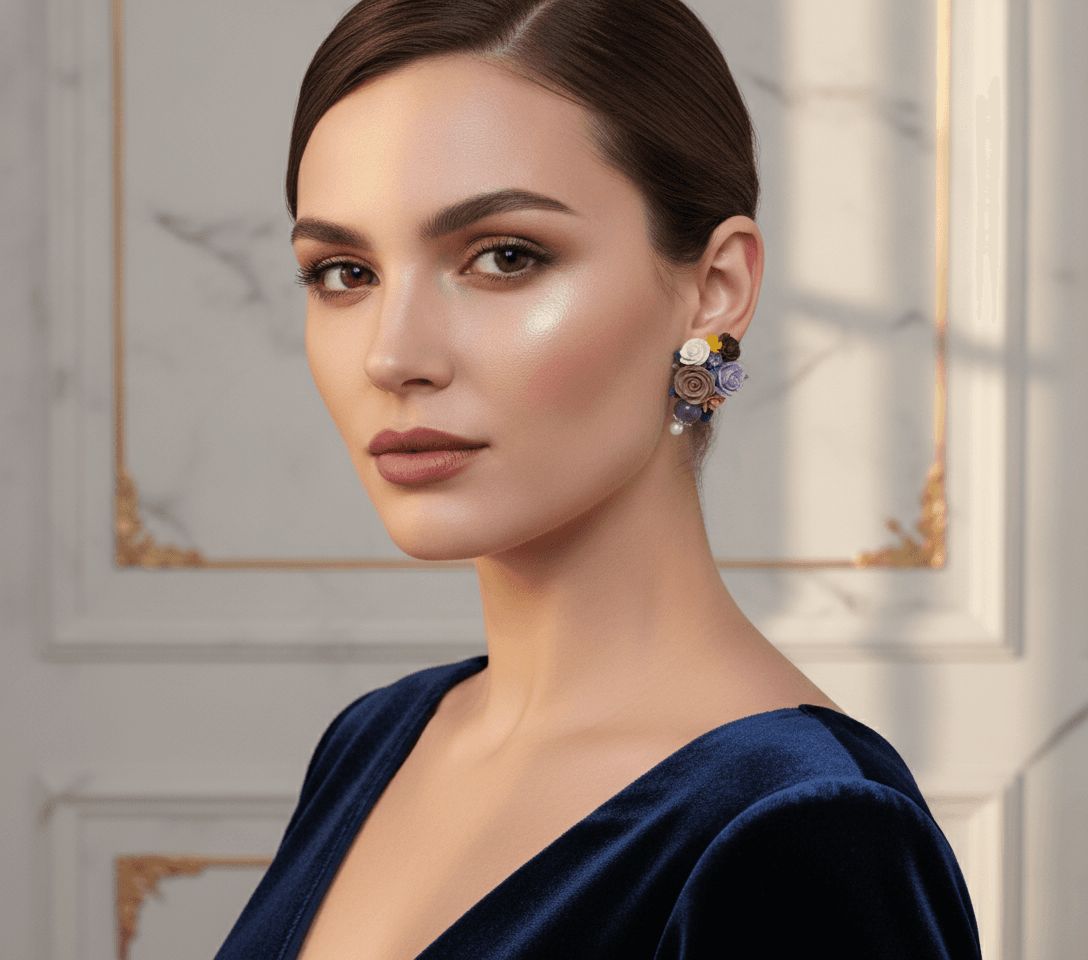 Lavender Garden Necklace & Earring Set miniatura 2
