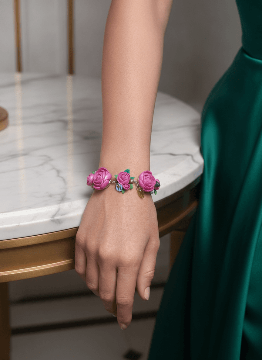Pink Rose Bracelet miniatura 2